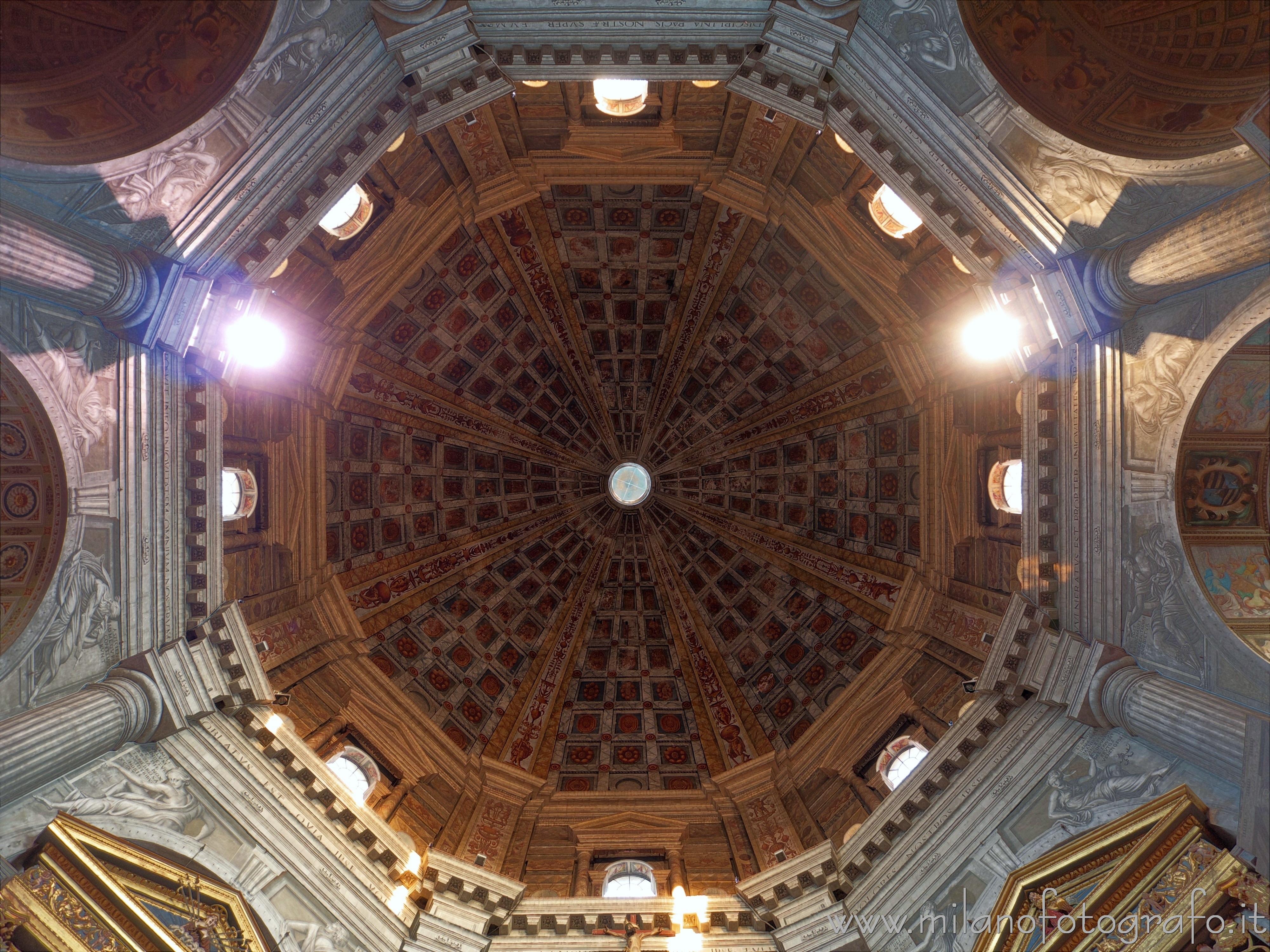 Milan (Italy) - Interior of the dome of the Church of Santa Maria della Passione